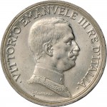 1405D 2 lire 1914 Italia su quadriga briosa Roma Argento