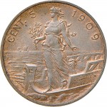 1521R 5 centesimi 1908 Italia marinara Roma Rame
