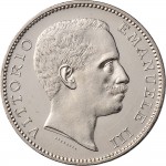 1374D 5 lire 1901 Aquila spiegata Roma Argento