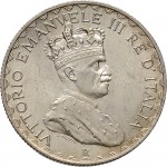 1733D 5 lire 1925 Scudo a cuore Roma Argento