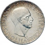 1595D 10 lire 1939 XVIII Italia marinara Roma Argento