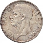1600D 5 lire 1937 XIV Italia feconda Roma Argento