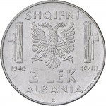 1738R 2 lek 1940 XVIII Aquila bicipite Roma Acmonital