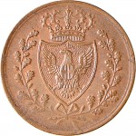 1103R 1 centesimo 1826 Scudo triangolare rialzato Bologna Rame