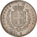 1097R 2 lire 1859 Scudo sannitico Bologna Argento