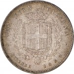 1106R 1 lira 1859 Scudo sannitico 1° tipo Firenze Argento