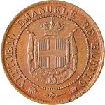 1114D 2 Centesimi 1859 Valore entro cerchio perlinato Birmingham Rame