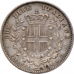 1104R 2 lire 1860 Scudo sannitico Firenze Argento