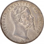 1105D 2 lire 1861 Scudo sannitico Firenze Argento