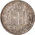 986R Lira 1831 Scudo sannitico Genova Argento