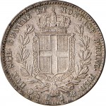 988R Lira 1832 Scudo sannitico Genova Argento