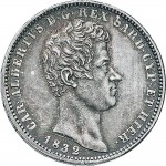 989D Lira 1832 Scudo sannitico Torino Argento