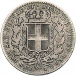 992-001R 1 lira 1835 Scudo sannitico Torino Argento