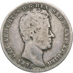 992-001D 1 lira 1835 Scudo sannitico Torino Argento