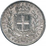 993R Lira 1837 Scudo sannitico Torino Argento