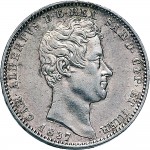 993D Lira 1837 Scudo sannitico Torino Argento