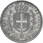 997R Lira 1845 Scudo sannitico Torino Argento