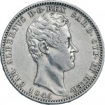 997D Lira 1845 Scudo sannitico Torino Argento