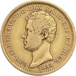 934D 10 lire 1833 Scudo sannitico Torino Oro