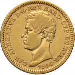 937D 10 lire 1844 Scudo sannitico Genova Oro