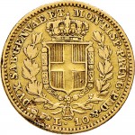 938R 10 lire 1847 Scudo sannitico Torino Oro