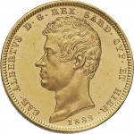 889D 100 lire 1833 Scudo sannitico Torino Oro