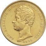 892D 100 lire 1835 Scudo sannitico Genova Oro