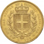 893R 100 lire 1835 Scudo sannitico Torino Oro