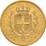 897R 100 lire 1840 Scudo sannitico Genova Oro