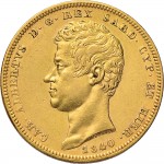 897D 100 lire 1840 Scudo sannitico Genova Oro