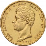 898D 100 lire 1840 Scudo sannitico Torino Oro