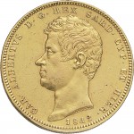 899D 100 lire 1842 Scudo sannitico Torino Oro