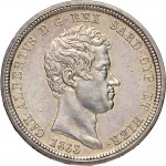 973D 2 lire 1833 Scudo sannitico Genova Argento