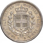 973R 2 lire 1833 Scudo sannitico Genova Argento