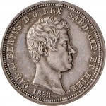 974D 2 lire 1833 Scudo sannitico Torino Argento