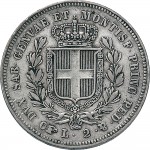 977R 2 lire 1836 Scudo sannitico Torino Argento