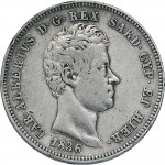 977D 2 lire 1836 Scudo sannitico Torino Argento