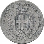 978R 2 lire 1841 Scudo sannitico Torino Argento