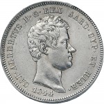 982D 2 lire 1844 Scudo sannitico Torino Argento