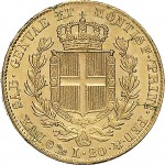 903R 20 lire 1831 Scudo sannitico Genova Oro