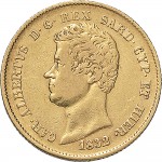908D 20 lire 1832 Scudo sannitico Torino Oro