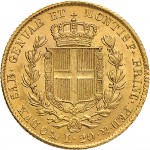 910R 20 lire 1834 Scudo sannitico Genova Oro
