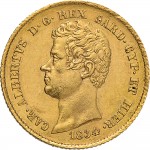 910D 20 lire 1834 Scudo sannitico Genova Oro