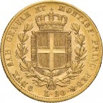 912R 20 lire 1834 Scudo sannitico Genova? Torino? Oro
