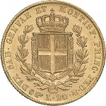 911R 20 lire 1834 Scudo sannitico Torino Oro