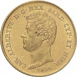 914D 20 lire 1836 Scudo sannitico Genova Oro