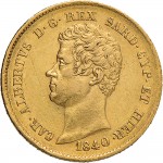 918D 20 lire 1840 Scudo sannitico Genova Oro