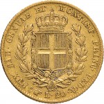 919R 20 lire 1840 Scudo sannitico Torino Oro