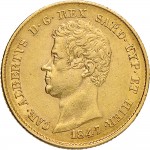 927D 20 lire 1847 Scudo sannitico Genova Oro
