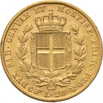928R 20 lire 1847 Scudo sannitico Torino Oro